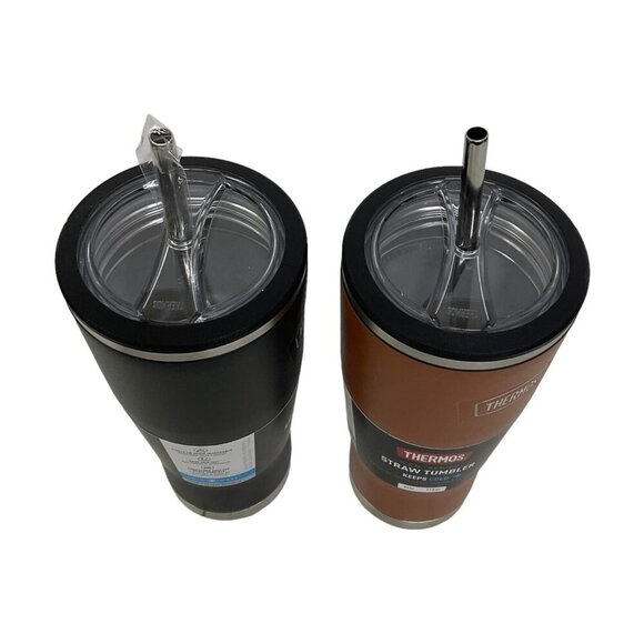 Thermos Icon Series Straw Cold Tumbler Vacuum Insulated Stainless Steel 24 oz - Picture 2 of 11